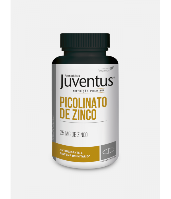 Juventus Premium Picolinato de Zinco - 60 Comprimidos